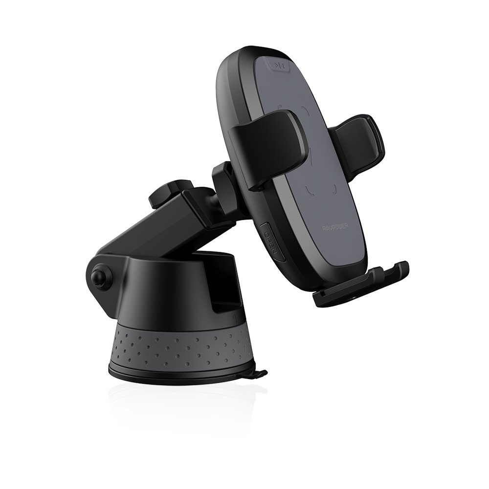 RP-SH014 Wire-L Charging Car Holder With Clip Mount - Black
