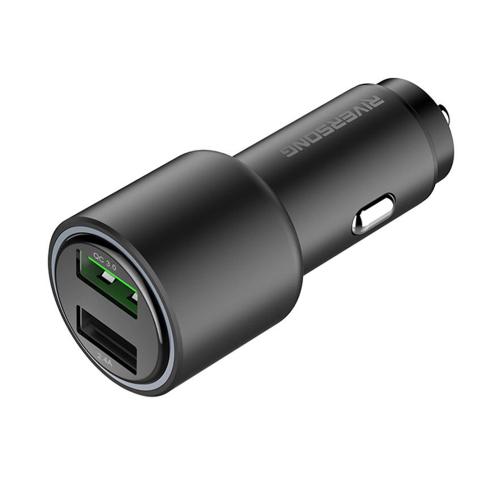 Safari Qc Metal Car Charger - Black