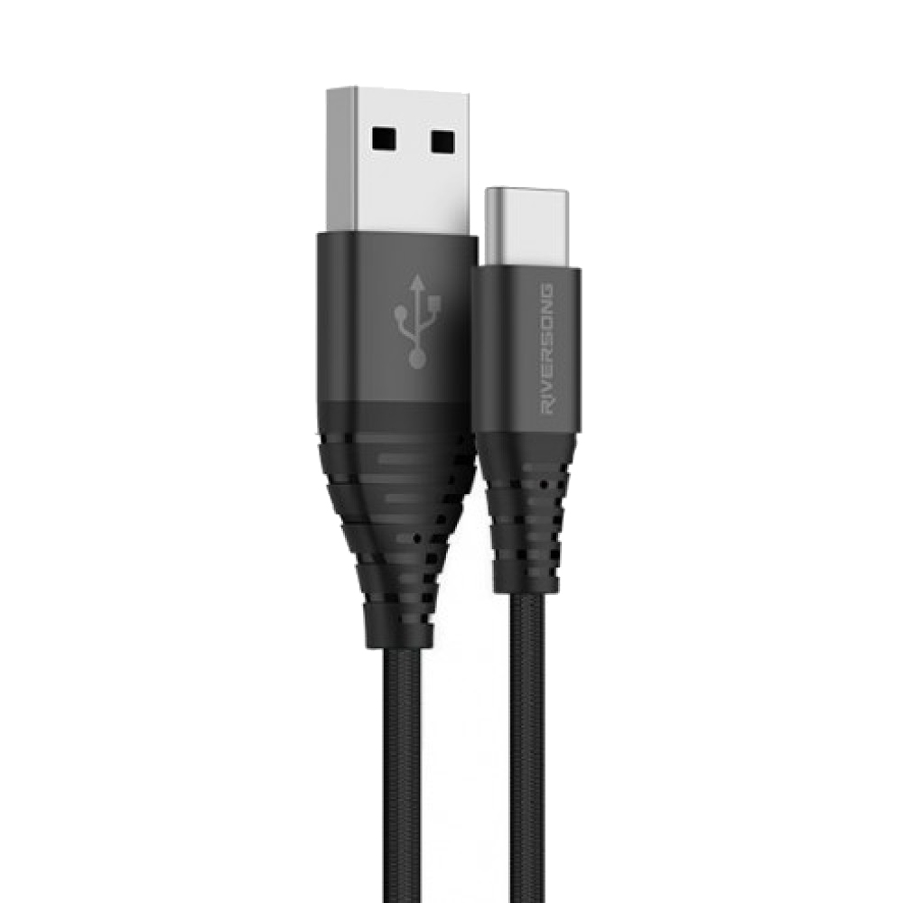 Alpha Nylon Braided Type-C Cable - Black