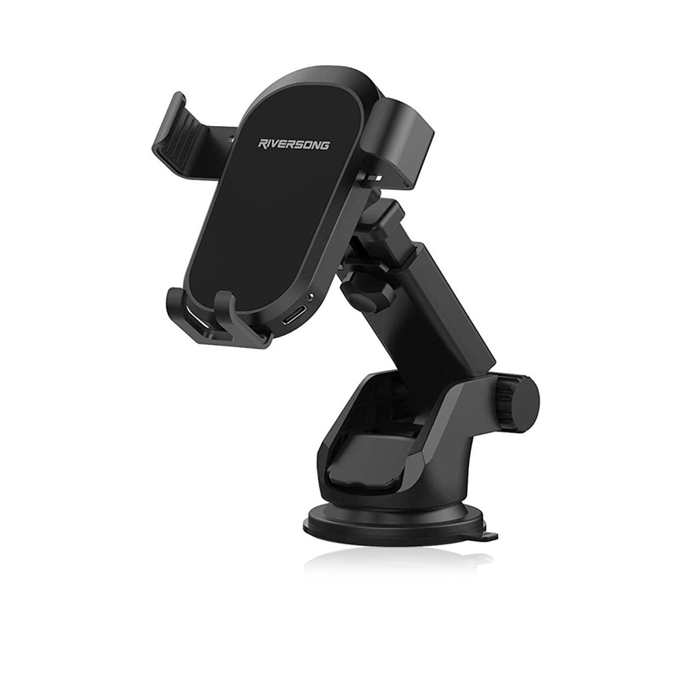 Powerclip+ charging Car Holder - Black