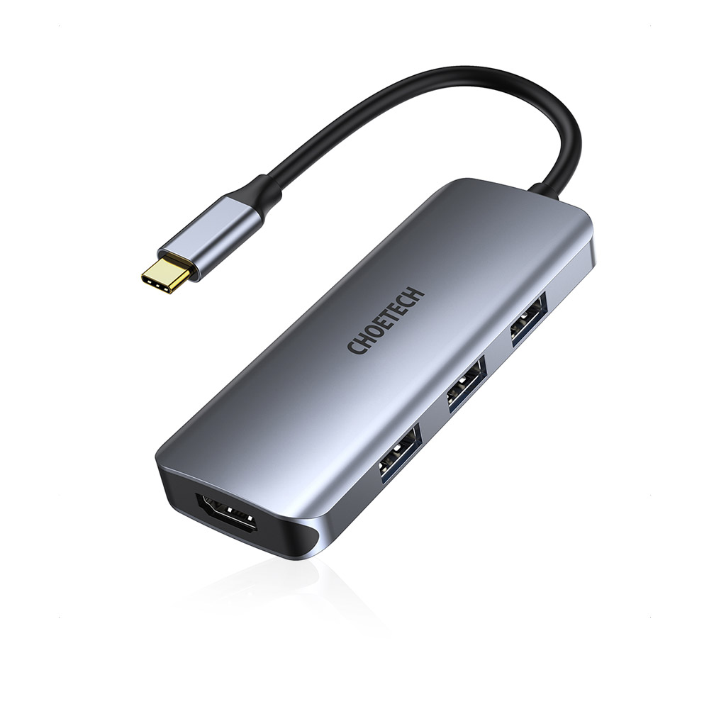 7 in 1 USB C HUB - Silver   