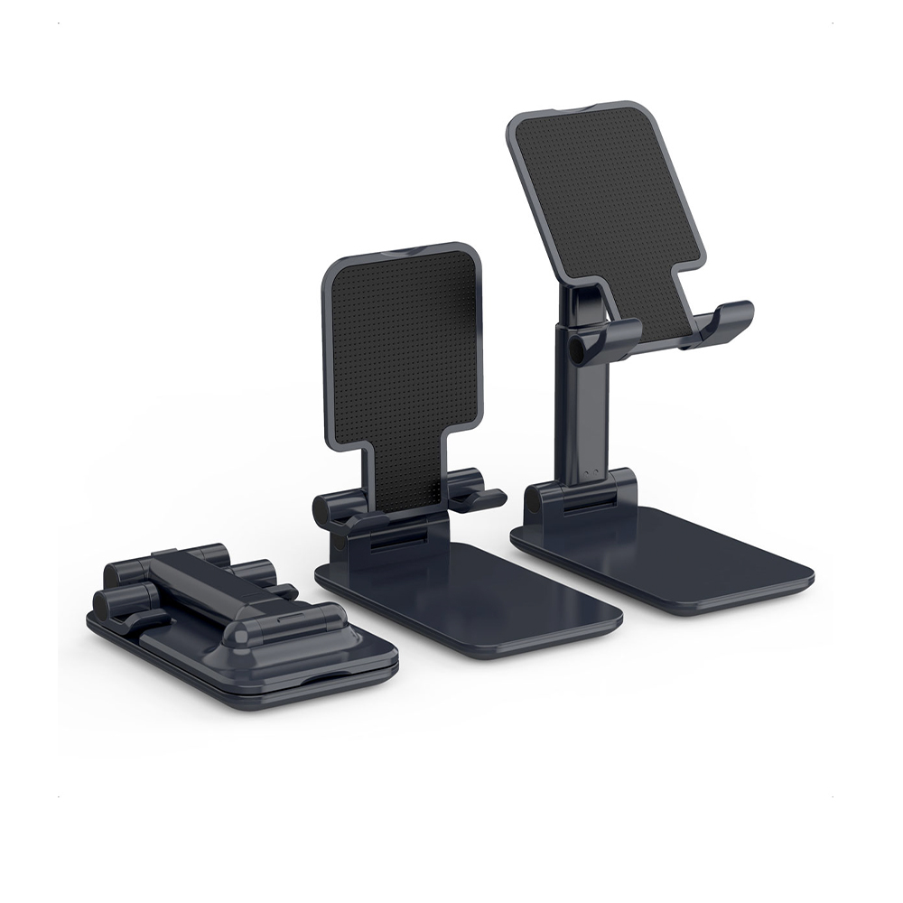 Multi-Function Desktop Phone Holder Stand - Black   