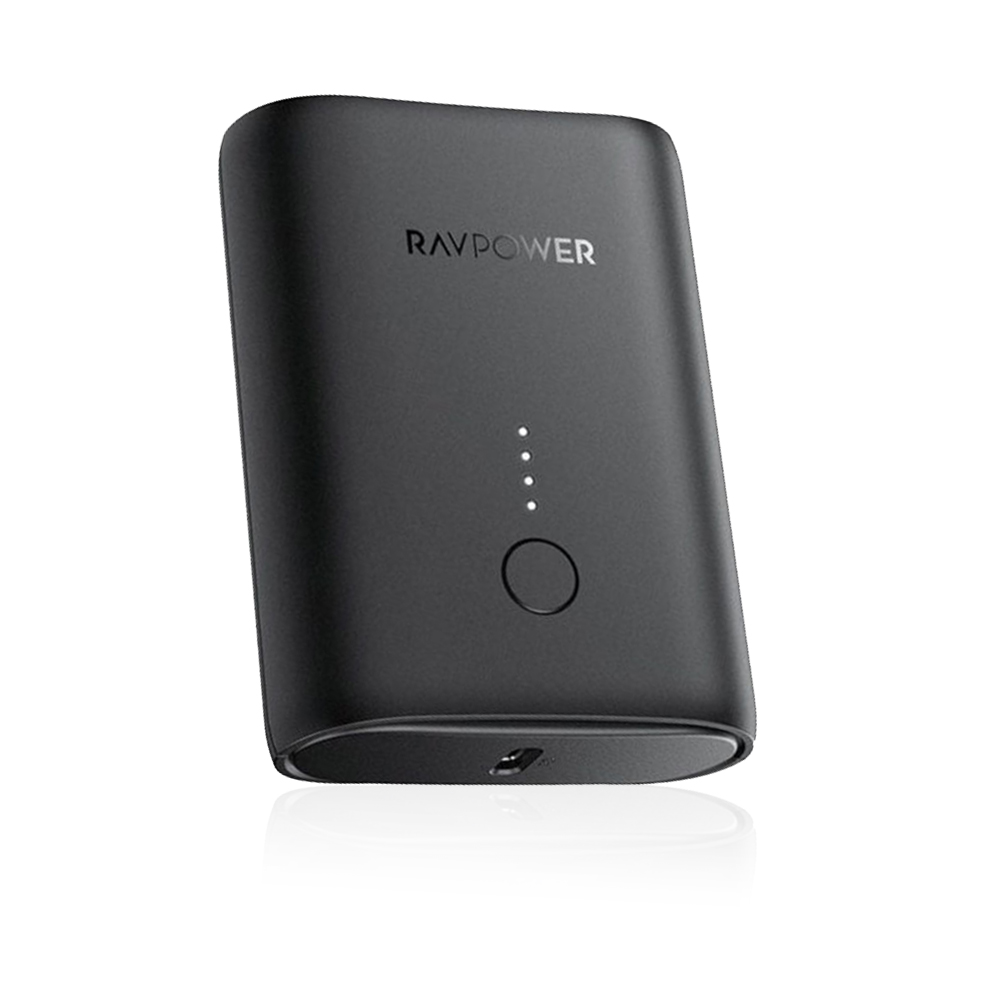 10000mAh PD+QC 2-Port 18W Power Bank (RP-PB194) - Black