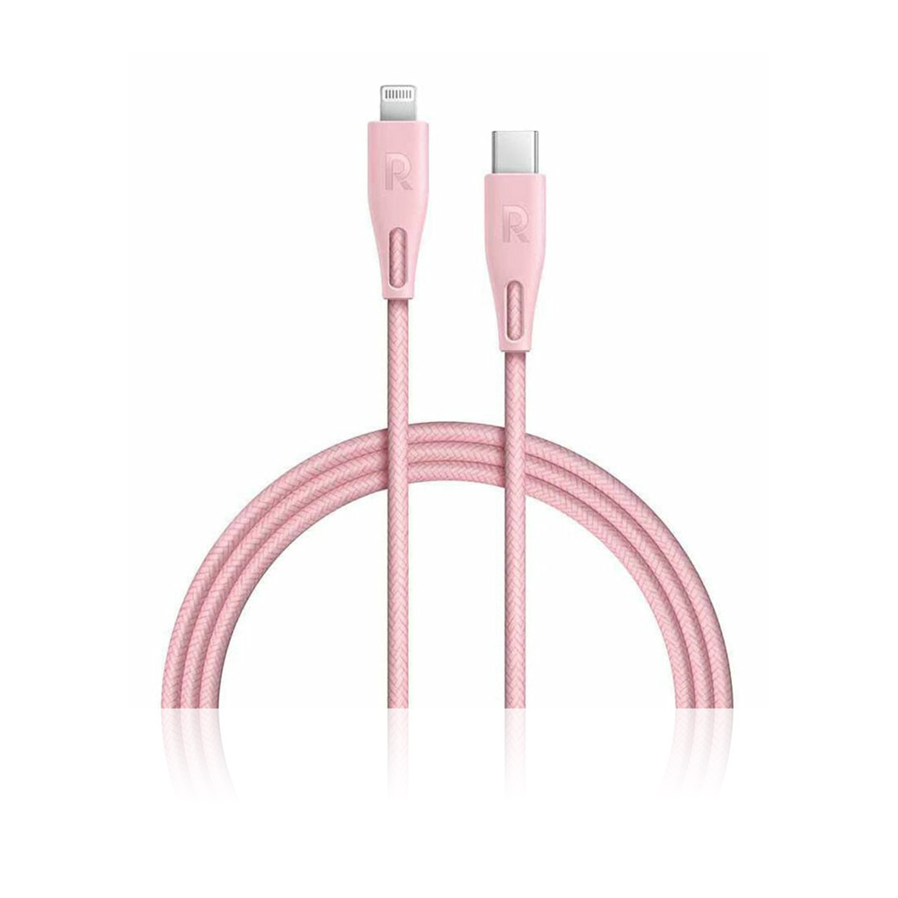RP-CB1005PNK 2m Type-C to Lightning Cable Nylon - Pink