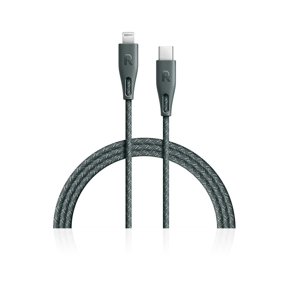 RP-CB1004GRN 1.2m Type-C to Lightning Cable Nylon - Green