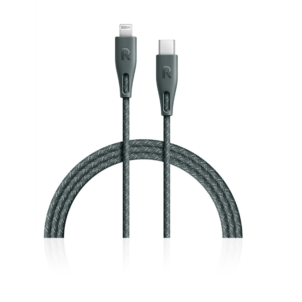 RP-CB1005GRN 2m Type-C  to Lightning Cable Nylon - Green