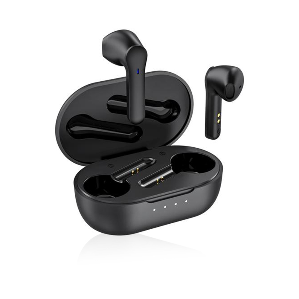 4 Mic Noise Cancelling Earbuds - Black