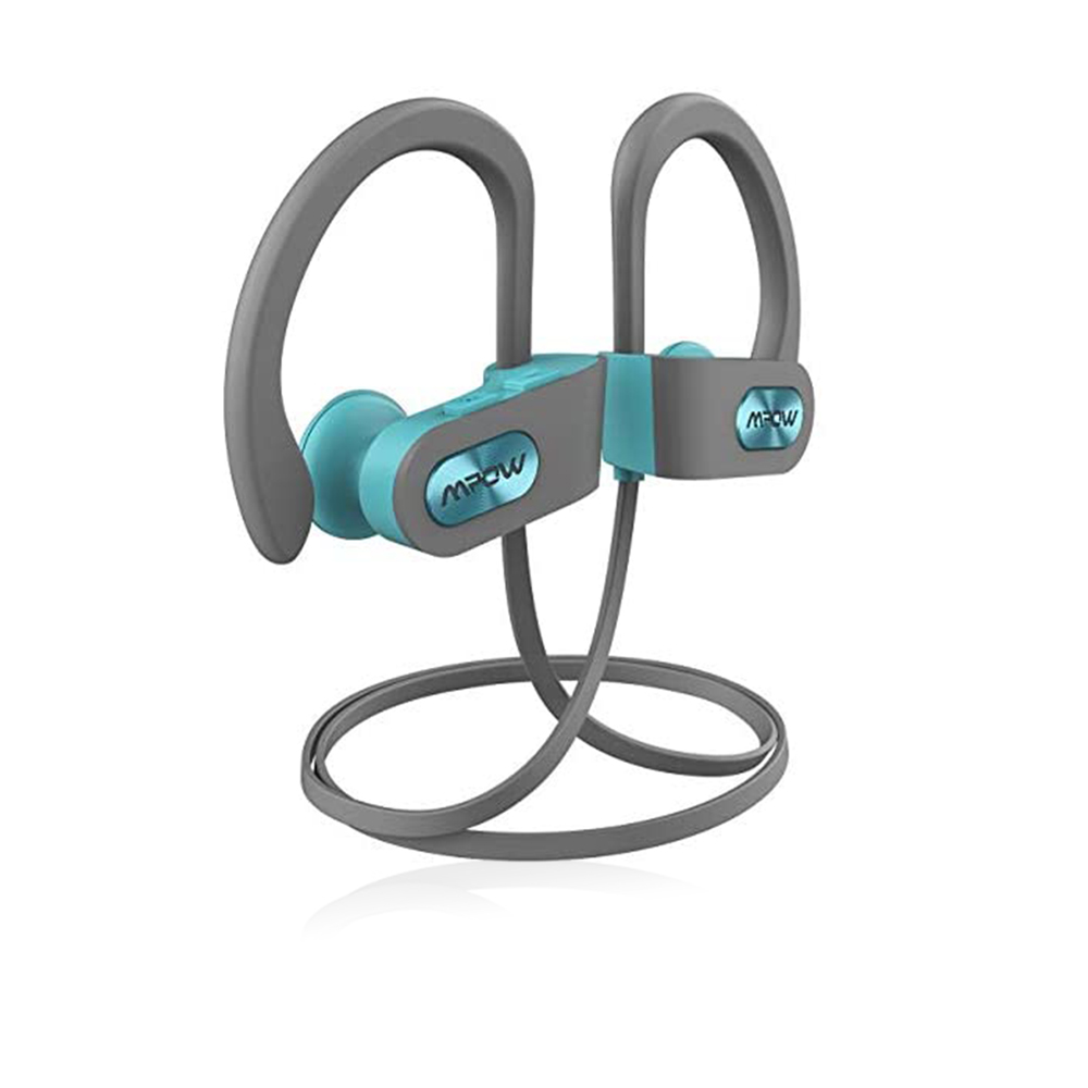 Flame Sports Bluetooth Earphone - Gray and Blue