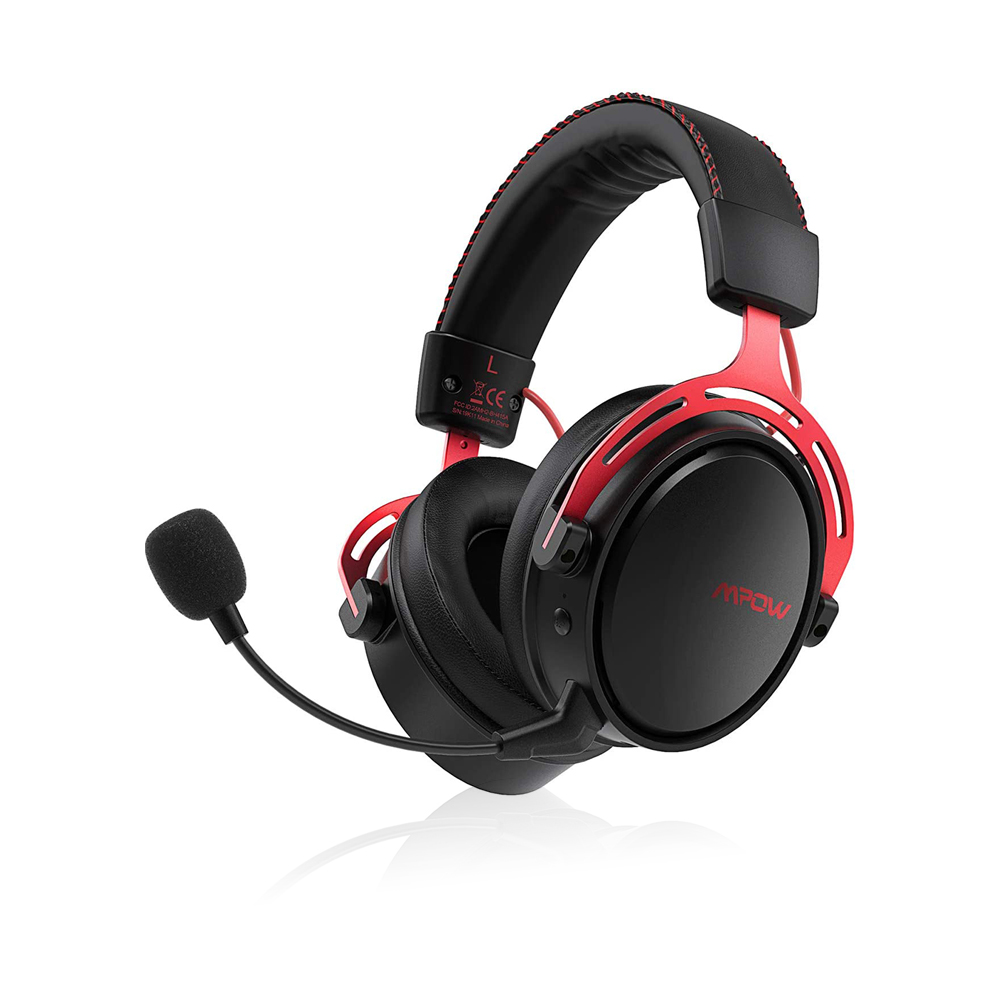 Air 2.4G Gaming Bluetooth Headset - Red and Black