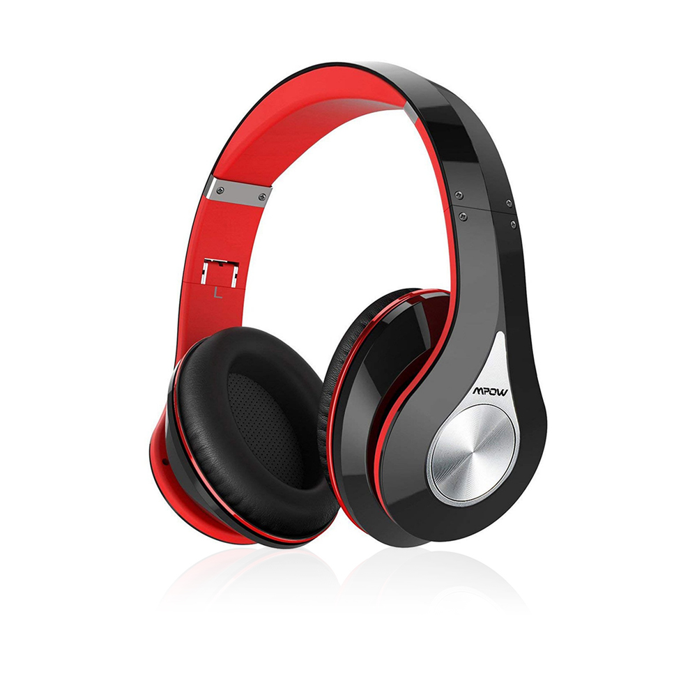 059 Lite Bluetooth Headphones - Black and Red