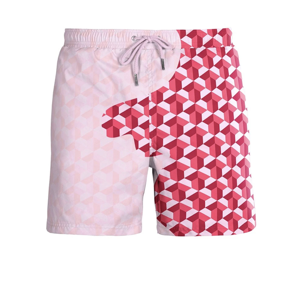 Swim Shorts For Kids - Pink Red