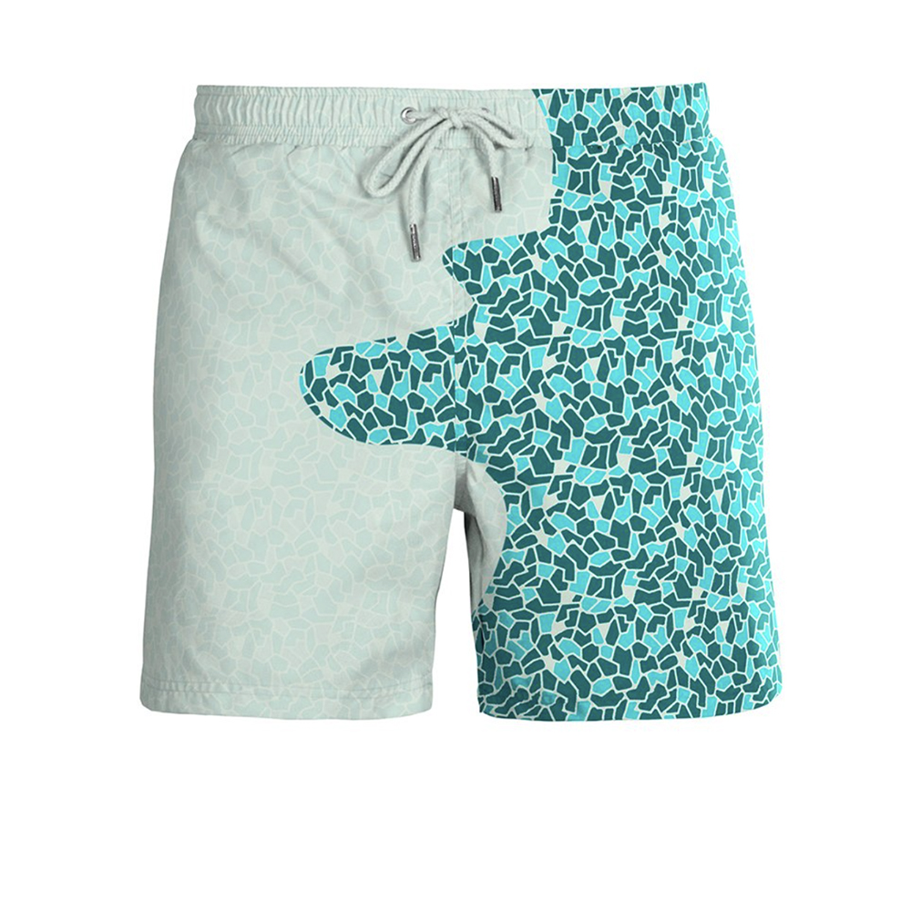 Swim Short For Kids - Mint And Green