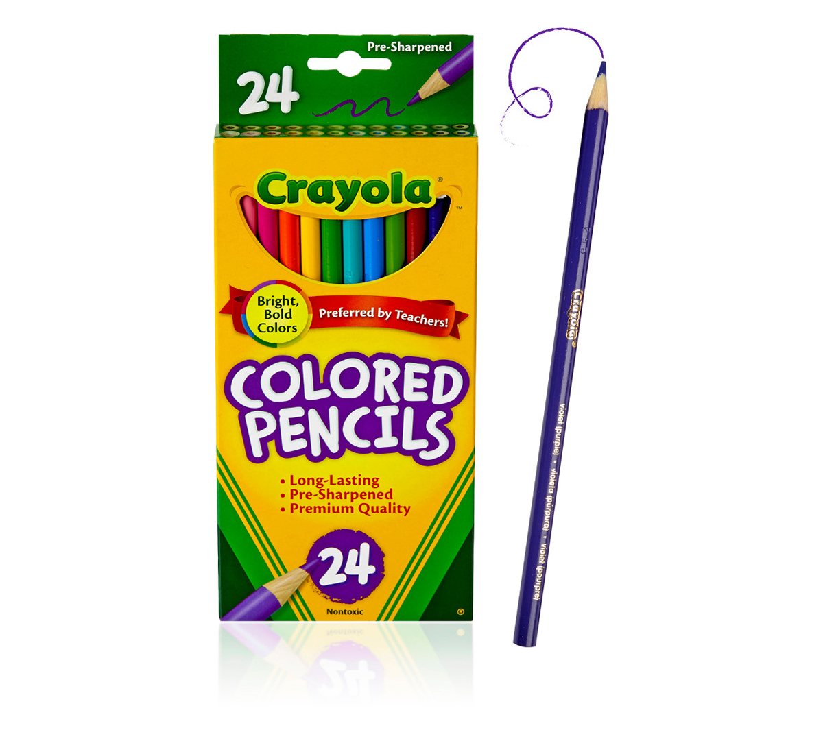 Colored Pencils Long - 24 Colors