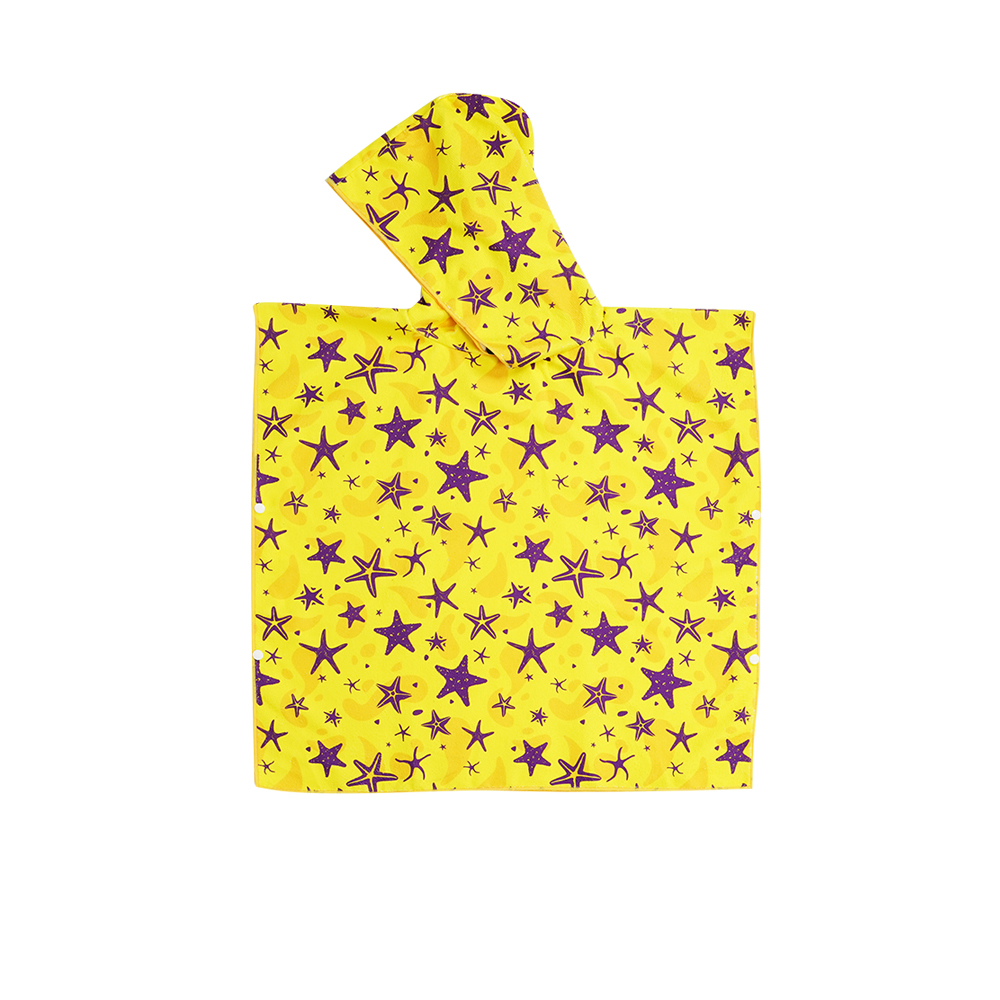 Kids Beach Towel - Large - Yellow Stars