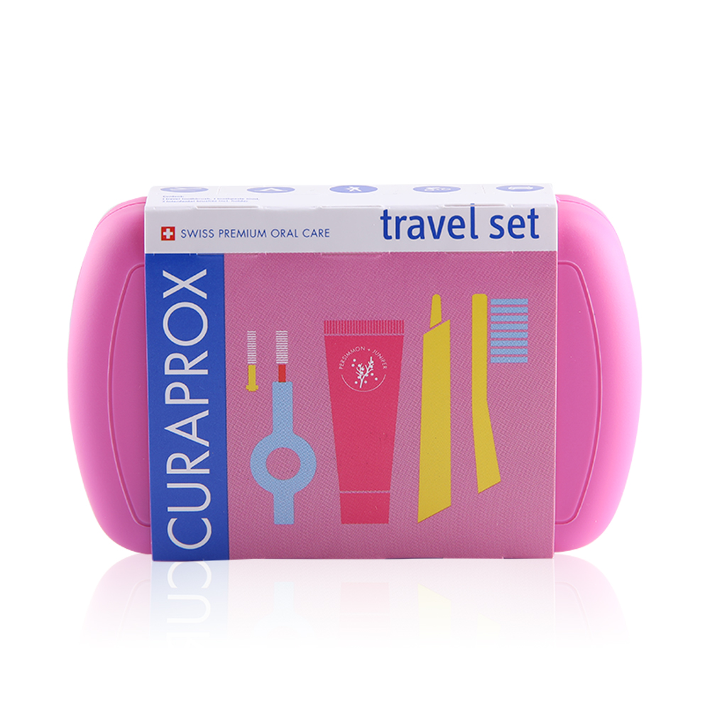 Travel Set - Be You Toothpaste 10 ml And Toothbrush - Pink