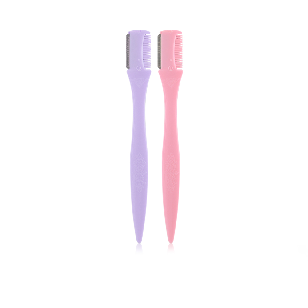 Eyebrow Blade With Comb - 2 Pcs