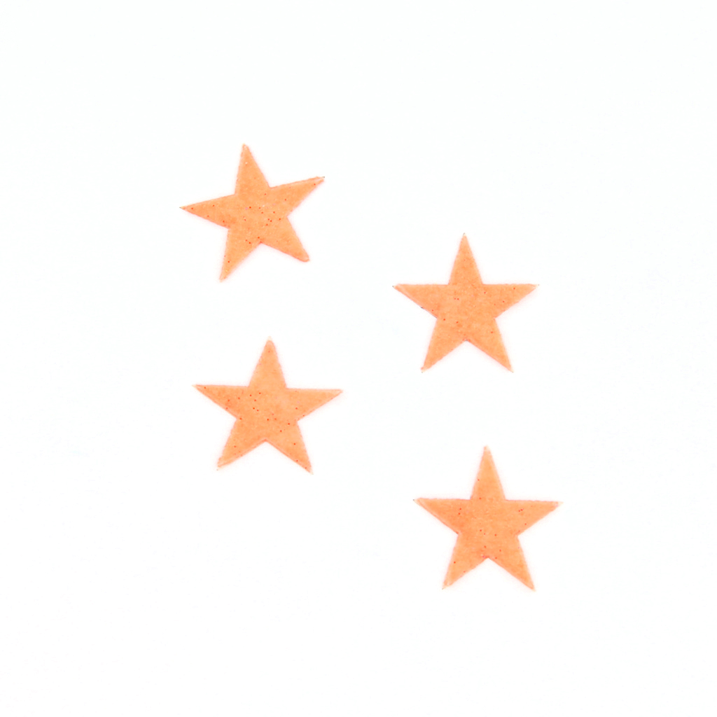 Orange Stars Sticker - Small