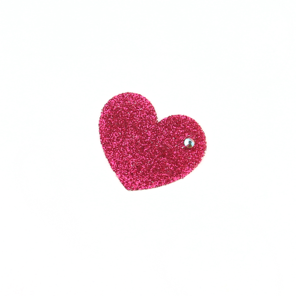 Heart Sticker - Dark Pink