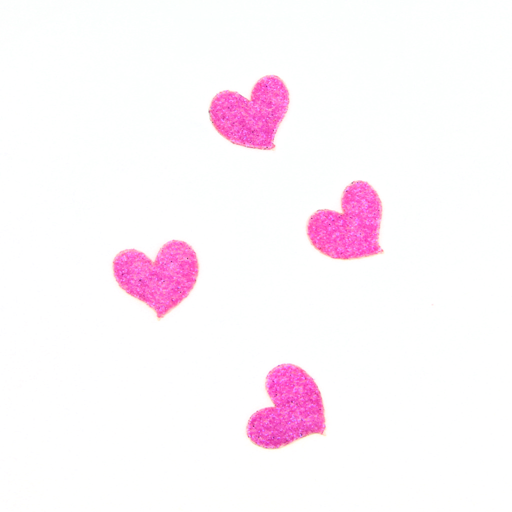 Hearts Sticker - Purple - Small