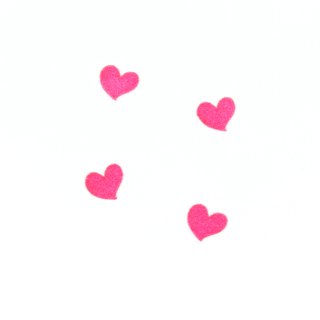 Hearts Sticker - Pink - Small