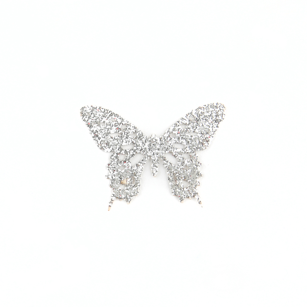 Butterfly Sticker - Silver - Big 