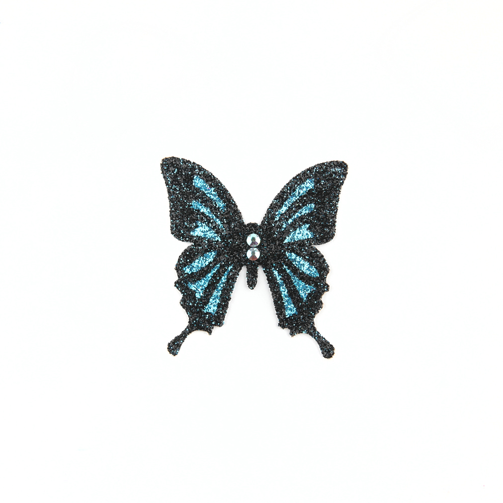 Butterfly Sticker - Black & Blue - Big