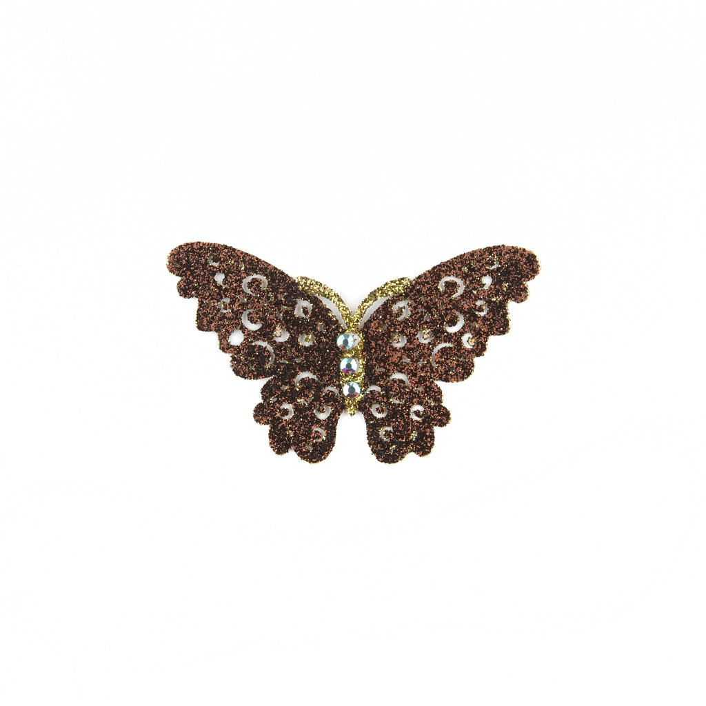 Butterfly Sticker - Golden Brown