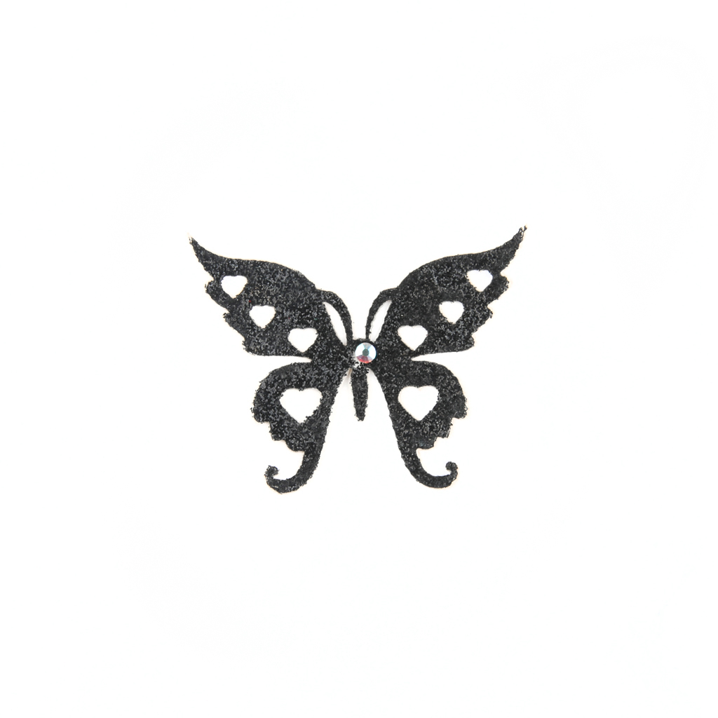 Butterfly Sticker - Black - Small