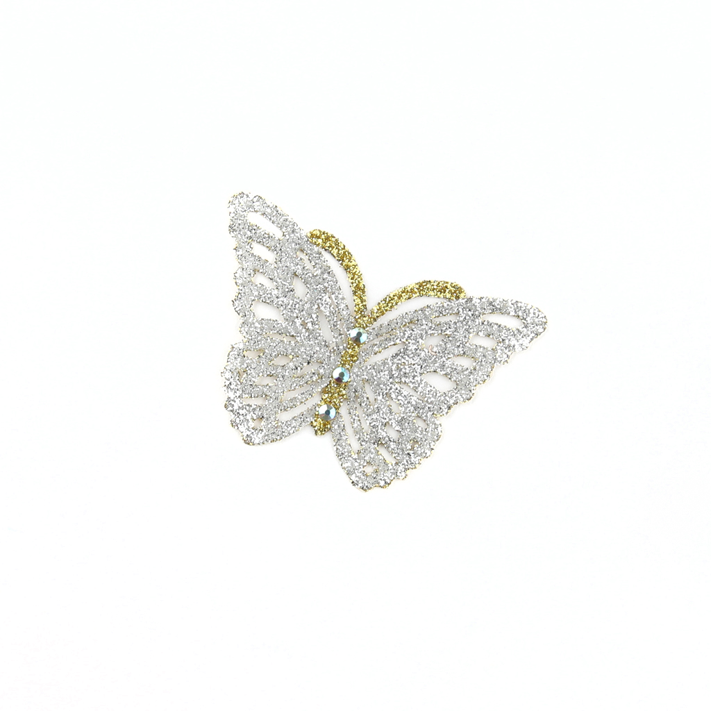 Butterfly Sticker - Silver & Gold - Big