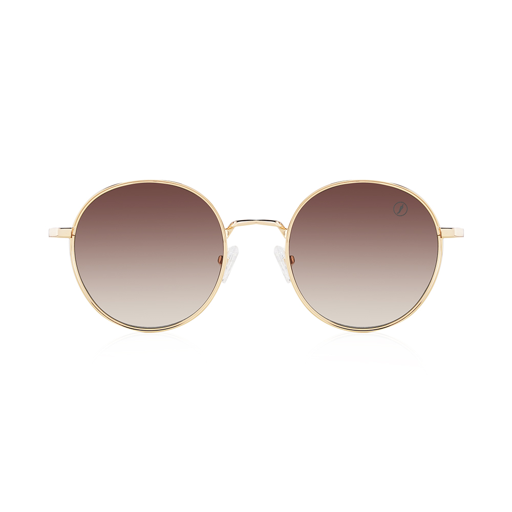 Oculos Love Golden Sunglasses  - Size 53-22-145