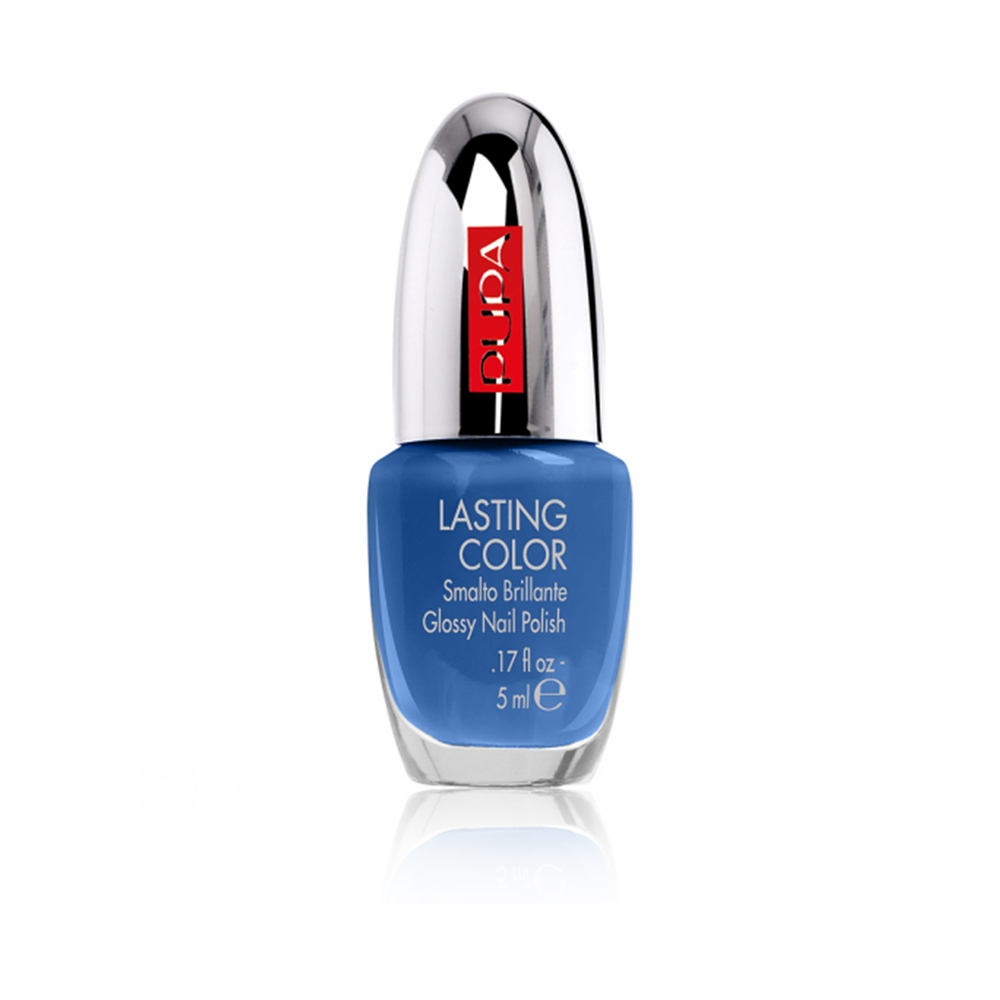 Lasting Color Glossy Nail Polish - N 744 - Dark Light Blue