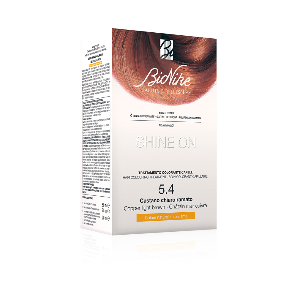 Shine On Hair Color - N 5.4 - Copper Light Brown - 50 + 75 Ml