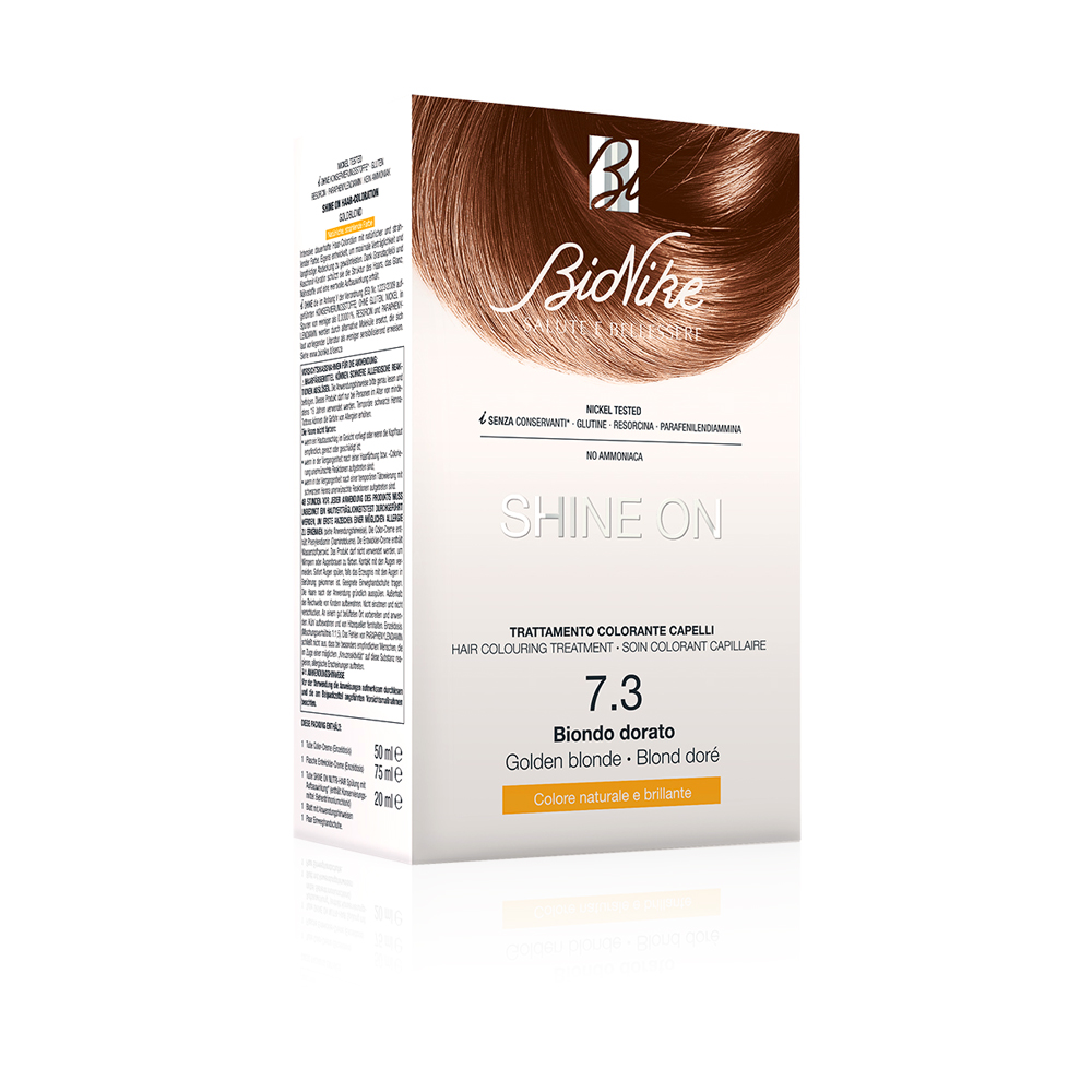 Shine On Hair Color - N 7.3 - Golden  Blonde -50 + 75 Ml