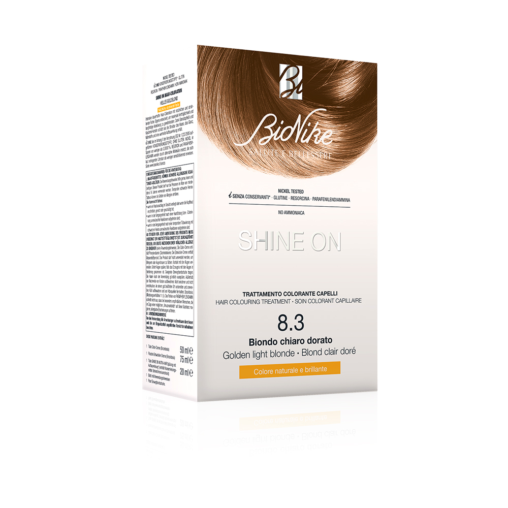 Shine On Hair Color - N 8.3 - Golden Light Blonde - 50 + 75 Ml