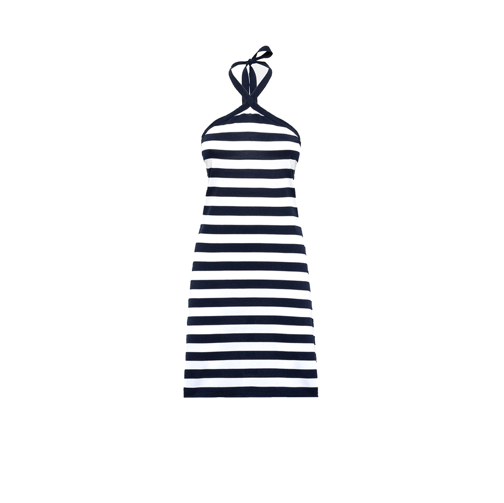 Shania Dress - Blue/White