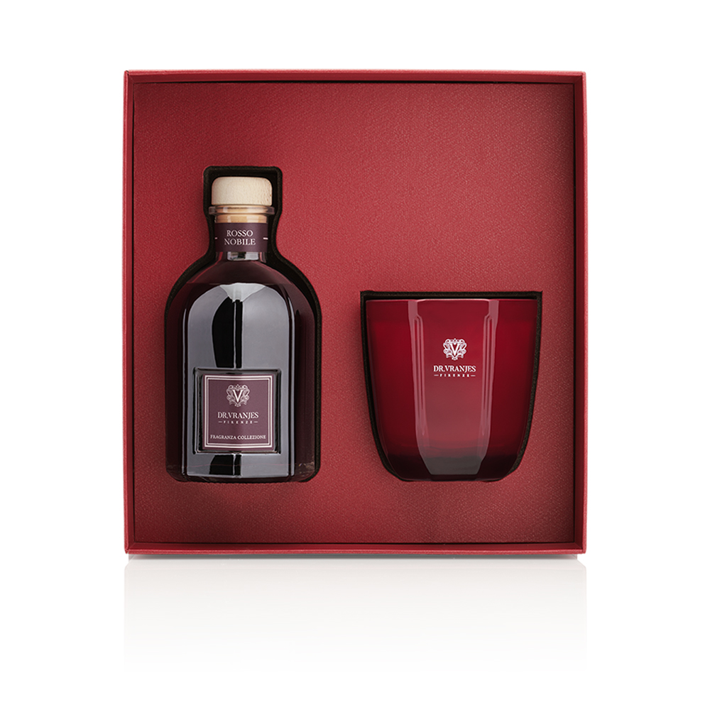 Rosso Nobile Diffuser 250 ml + Candle 200 g Gift Box   