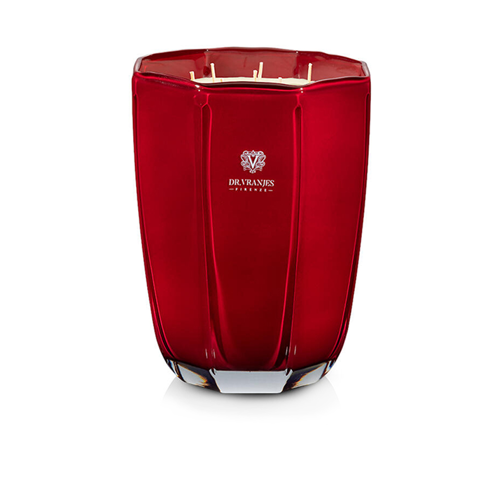 Decorative Candle Tormalina - Rosso Nobile - Red - 200 g