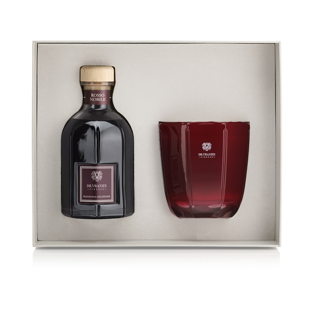 Rosso Nobile Diffuser 500 ml + Candle 500 g Gift Box   
