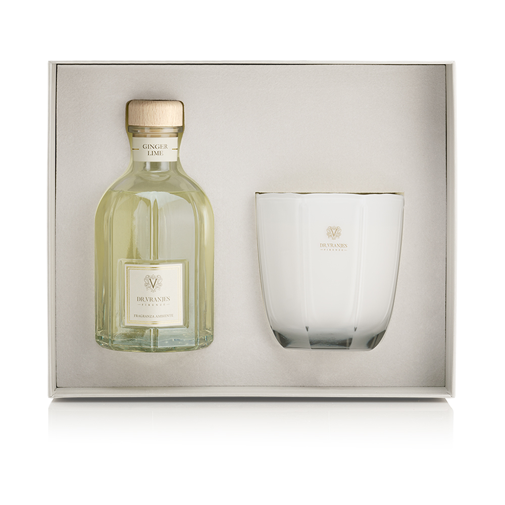Ginger Lime Diffuser 500 ml + Candle 500 g Gift Box   
