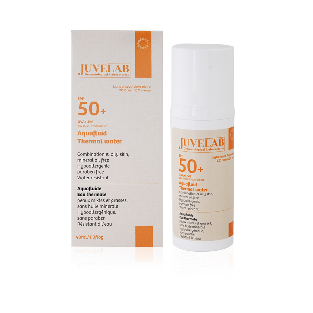 Aquafluid Thermal Water CC Cream With SPF50+ - Light Tinted - 40 ml