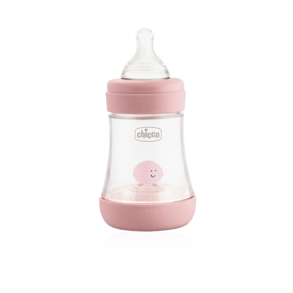 Perfect 5 Feeding Bottle For Girl With Silicone Teat - Slow Flow - 150 ml - Age 1Month+