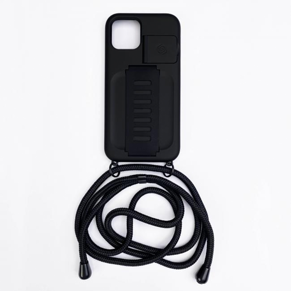 Boost Case Necklace With Kickstand For iPhone 12 Mini - Black