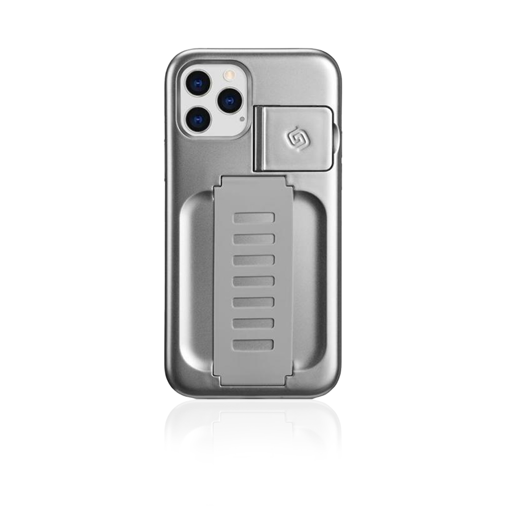 Boost Case With Kickstand For iPhone 12 Pro - Metallic Silver
