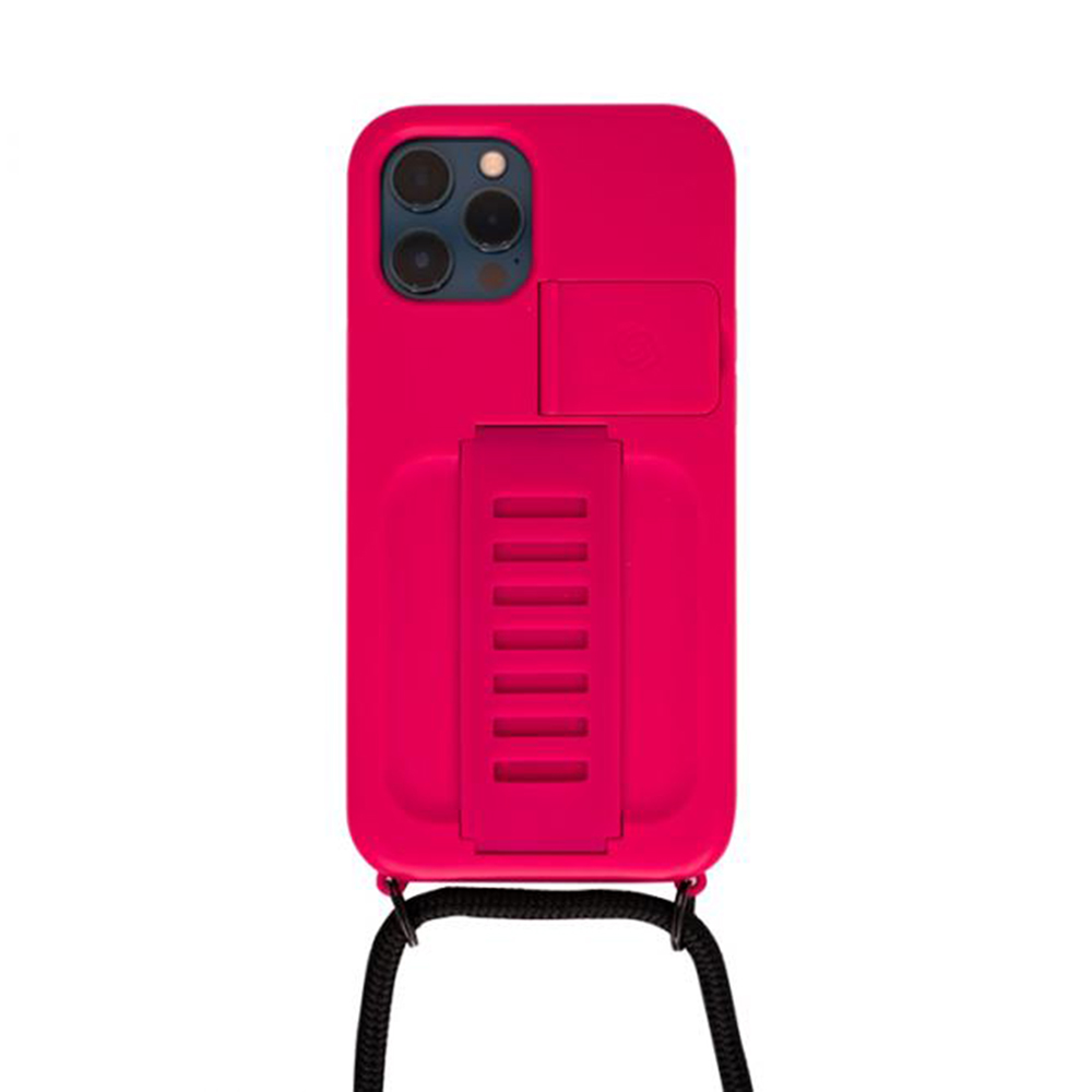 Boost Necklace with Kickstand iPhone 12 Pro Max - Berry
