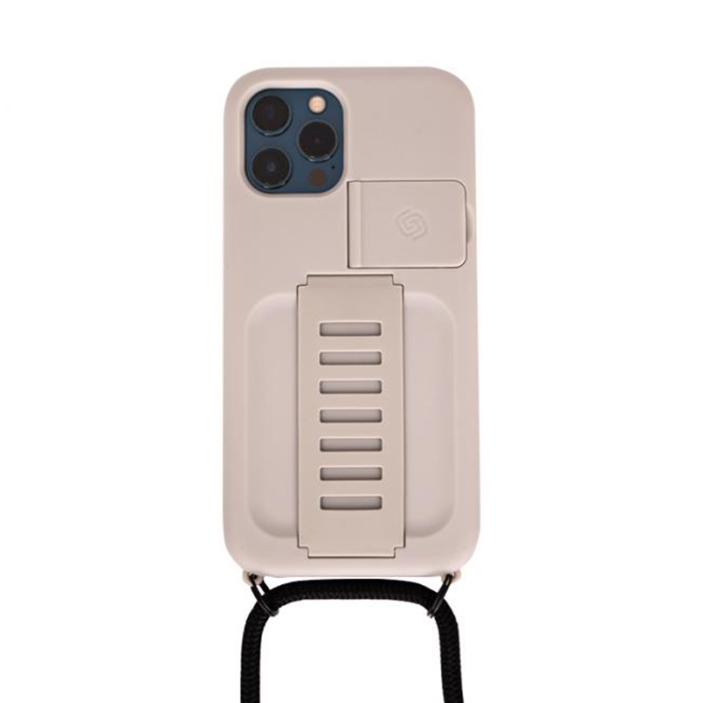 Boost Necklace with Kickstand iPhone 12 Pro Max - Matte Silver