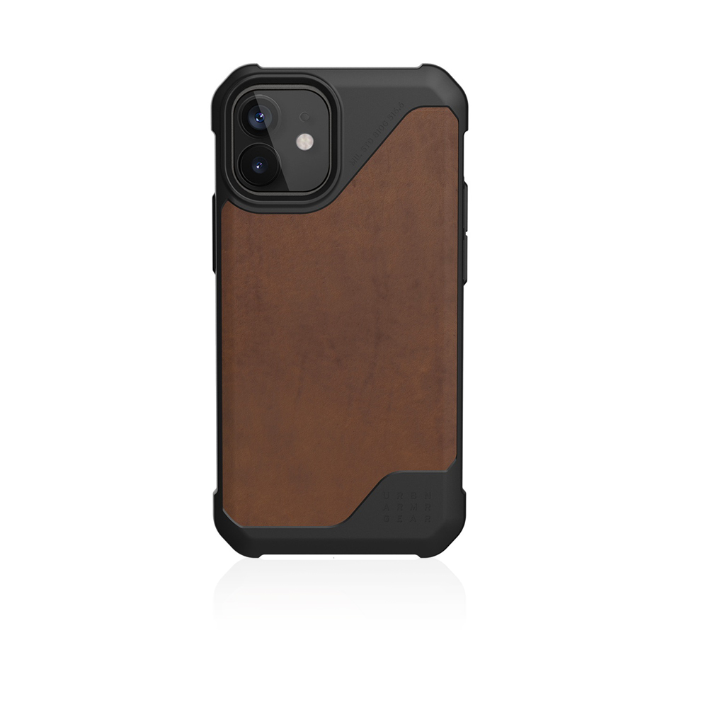 Metropolis Lite Case For iPhone 12 mini Lthr Armr - Brown Leather