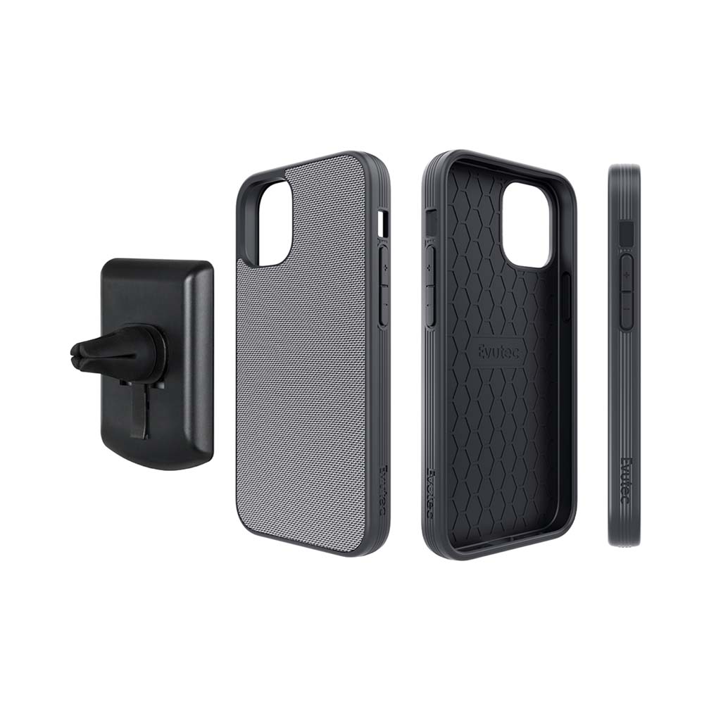 Ballistic Nylon Case For iPhone 12 Mini With AFIX Mount - Gray