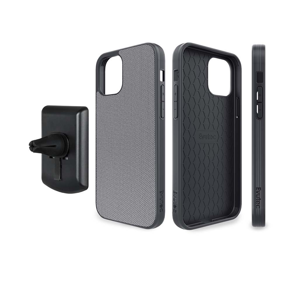 Ballistic Nylon Case For iPhone 12 / iPhone 12 Pro With AFIX Mount - Gray  
