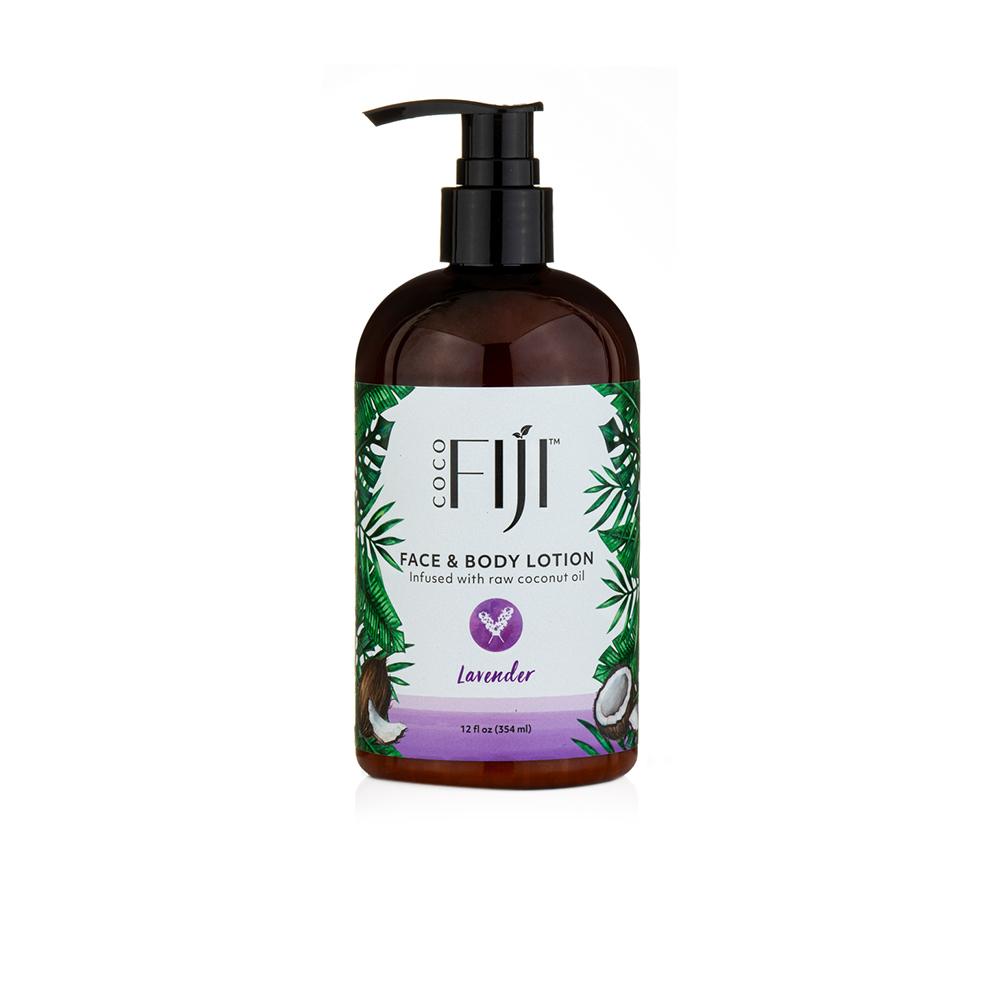 Face & Body Lotion Infused With Raw Coconut Oil - Lavender - 354ml