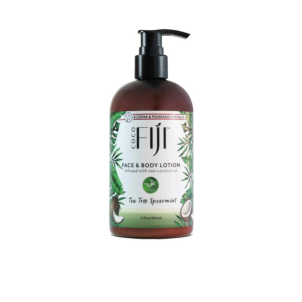 Face & Body Lotion Infused With Raw Coconut Oil - Tea Tree Spearmint - 354ml